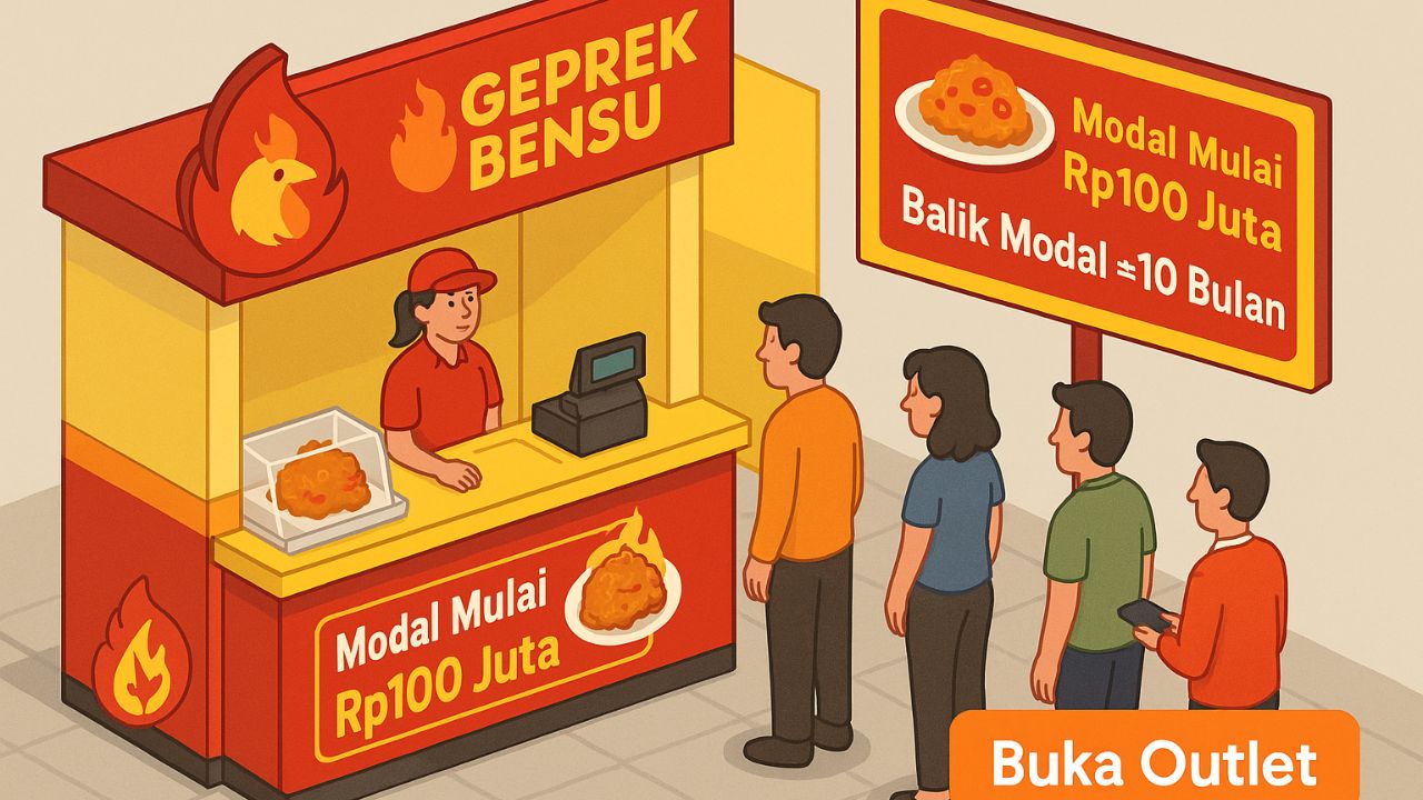 Balik Modal 10 Bulan? Intip Rahasia Bisnis Franchise Geprek Bensu