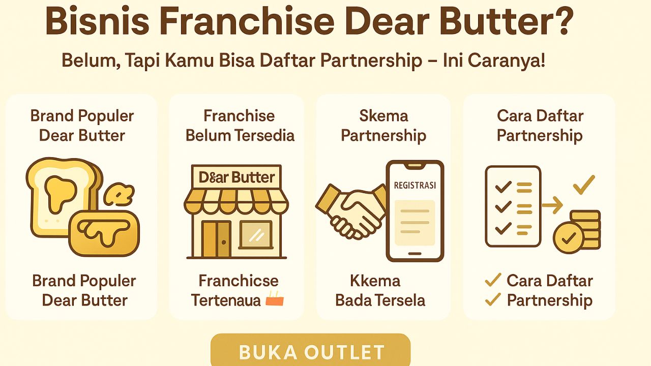 Bisnis Franchise Dear Butter? Belum, Tapi Kamu Bisa Daftar Partnership, Ini Caranya!
