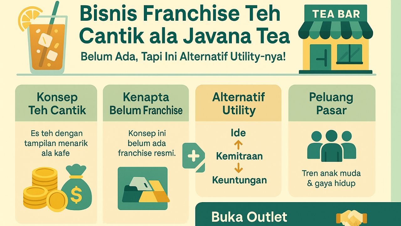 Bisnis Franchise Teh Cantik Ala Javana Tea Bar? Belum Ada, Tapi Ini Alternatif UTILITY-nya!