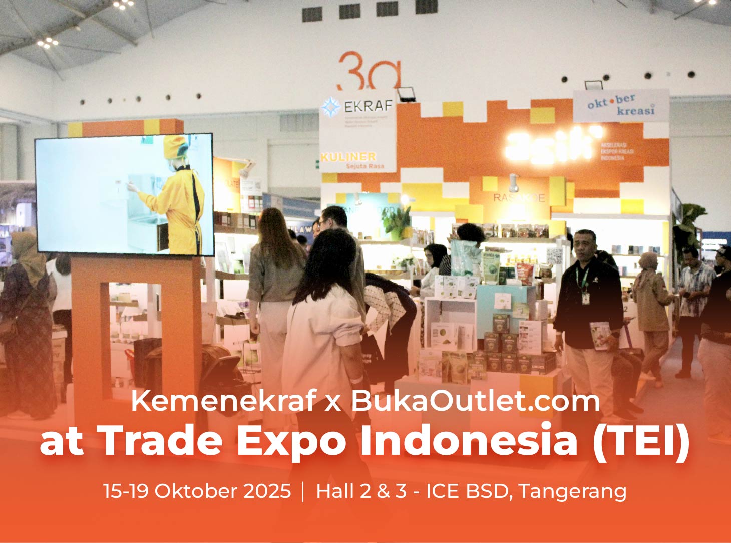 BukaOutlet.com Berkolaborasi Dengan Kementerian Ekonomi Kreatif, Tawarkan Peluang Franchise Lokal Ke Pasar Internasional Di Trade Expo Indonesia