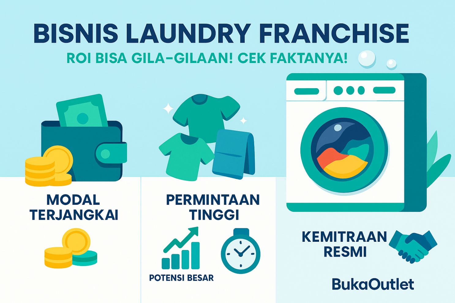 Franchise Laundry: Modal Kecil, Balik Modal Cuma Setahun!