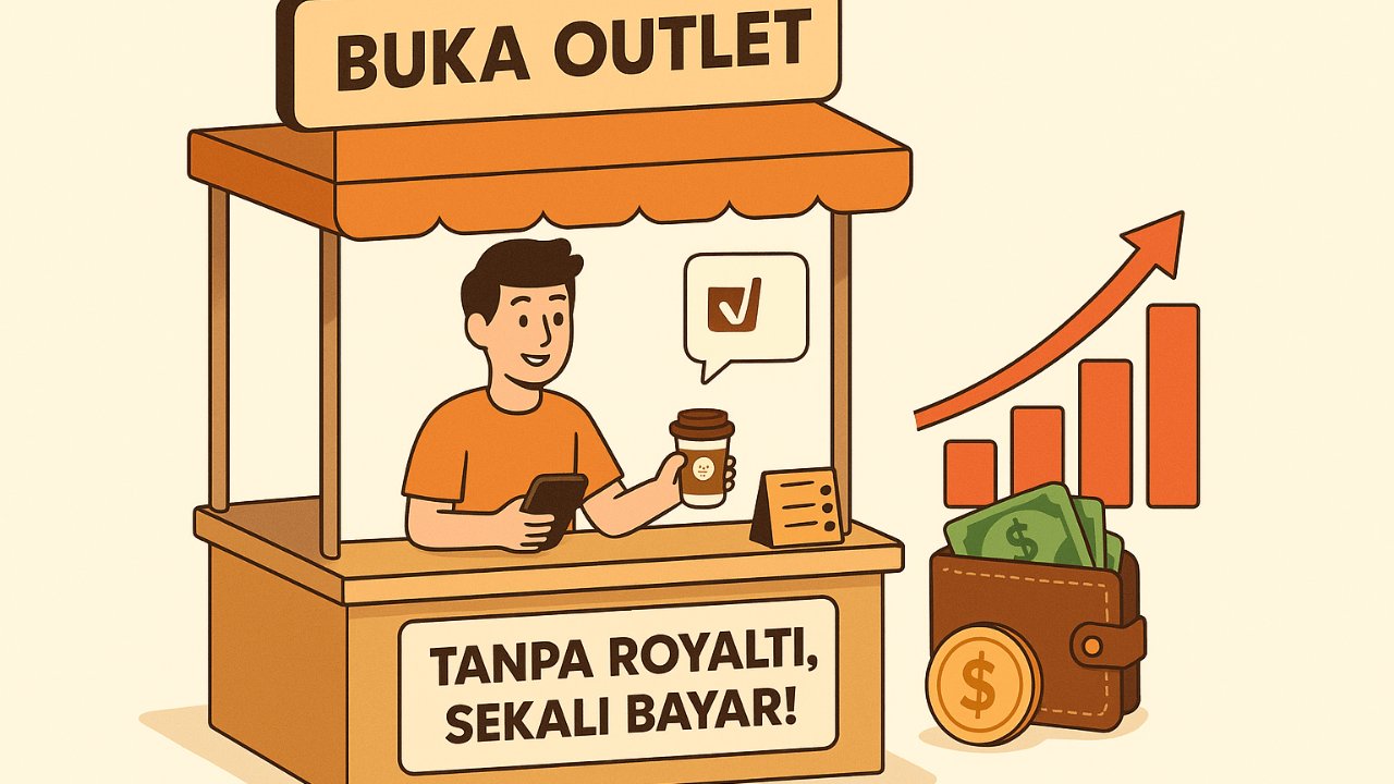 Franchise Modal Sekali Bayar, Cuan Sepenuhnya Milik Kamu!