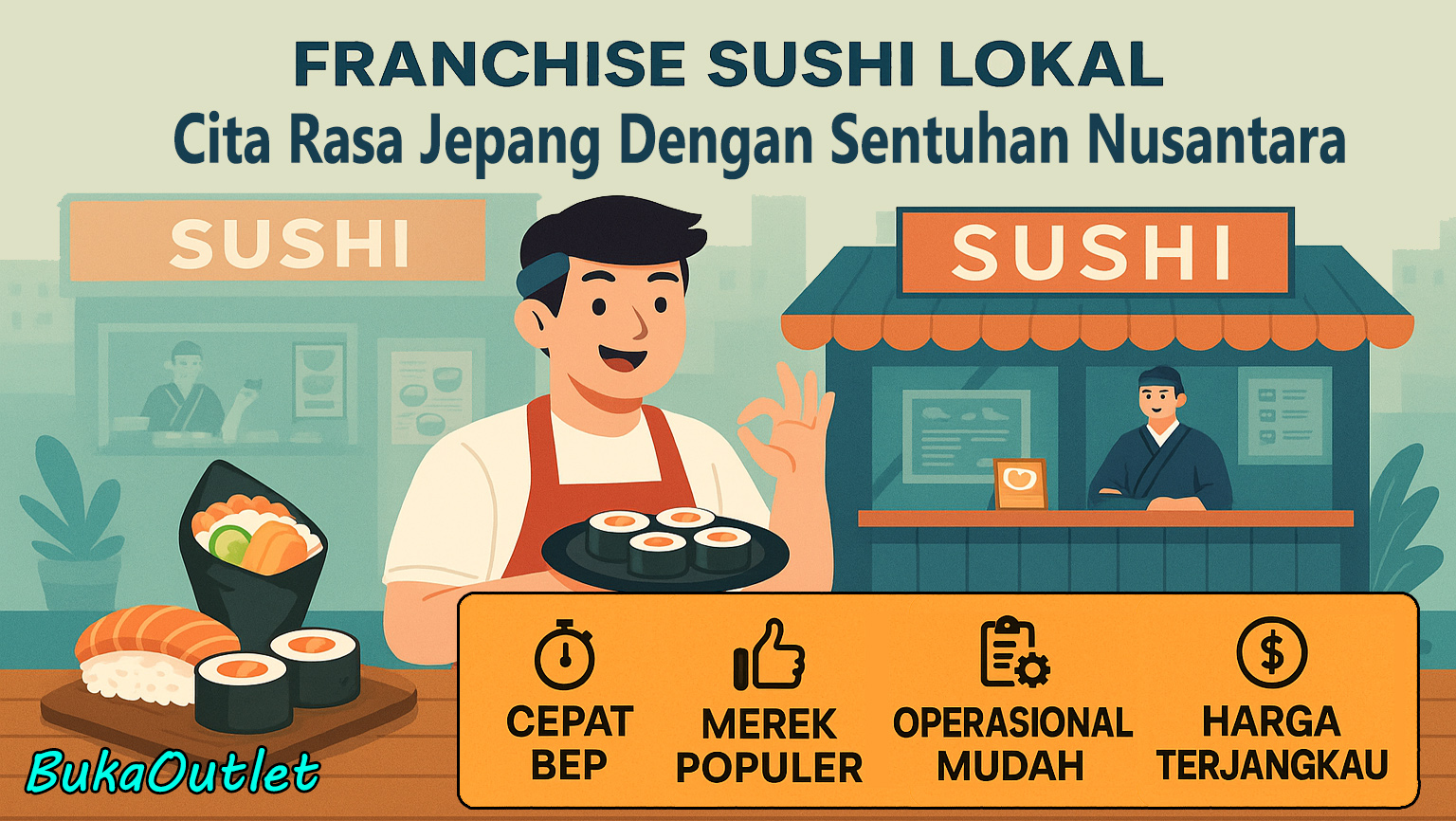 Franchise Sushi Lokal: Cita Rasa Jepang Dengan Sentuhan Nusantara Yang Siap Saingi Restoran Besar