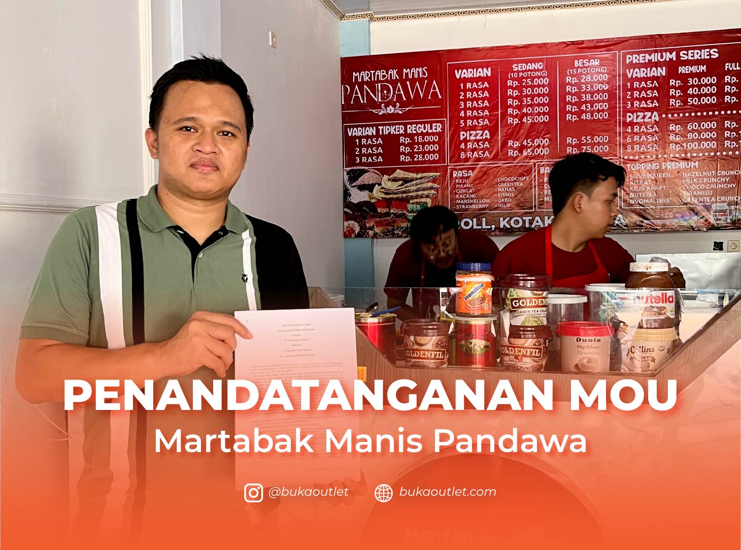 Martabak Manis Pandawa Resmi Gabung Jadi Brand Partner BukaOutlet.com