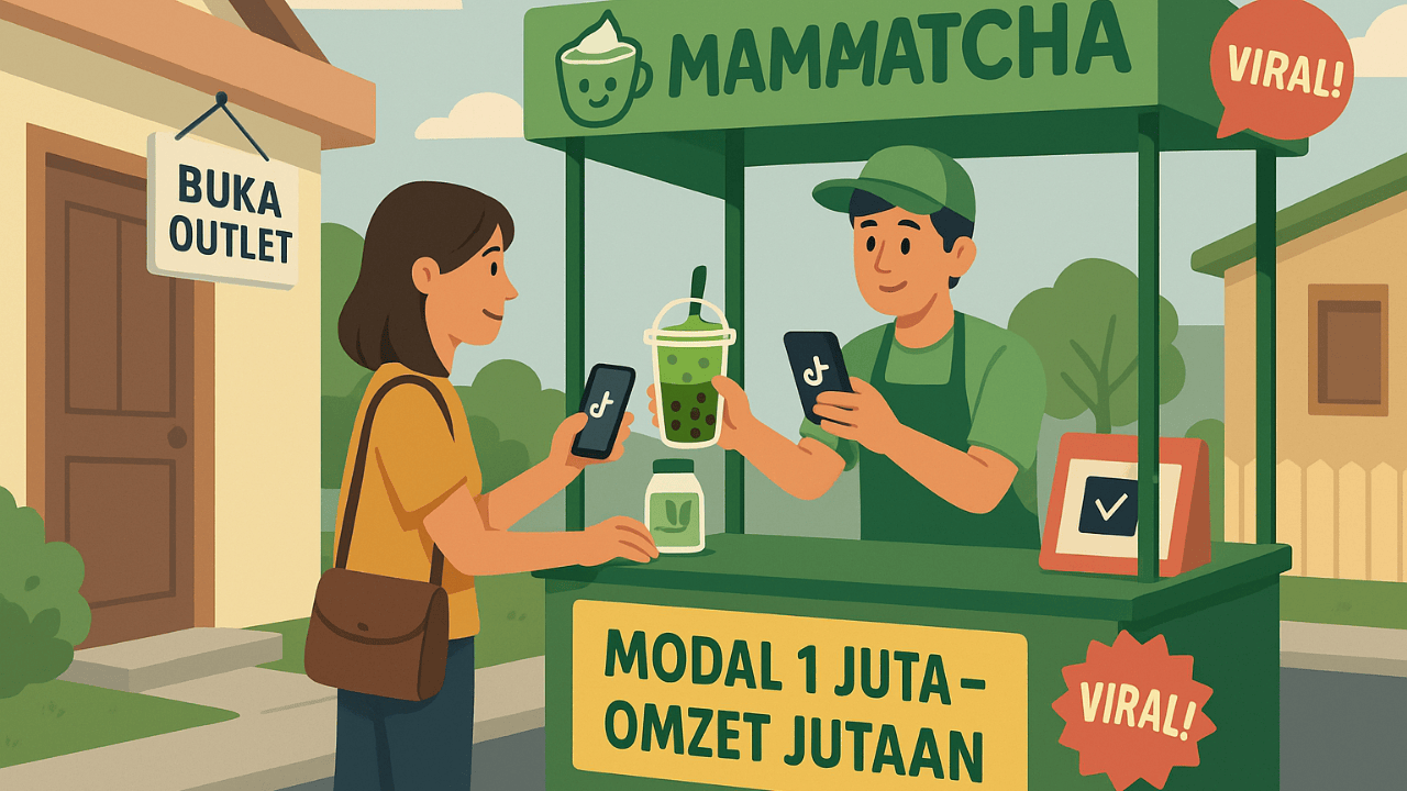 Viral Di TikTok, Franchise Ini Cuma Modal 1 Juta Tapi Omzet Besar – Cerita Mamamatcha!